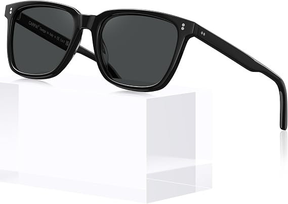 CARFIA Polarized Sunglasses for Women: Acetate, Small/Medium Size, UV400 Anti Glare CA5354